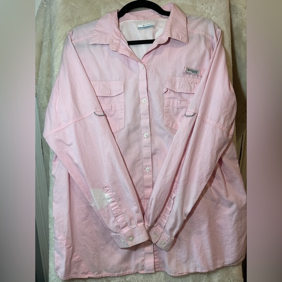 Columbia Pink Button-Up Shirt - Picture 2 of 5